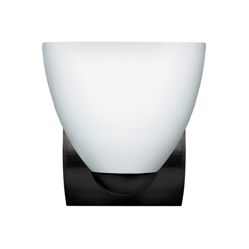 Besa 1WZ-757207-BK One Light Wall Sconce, Black