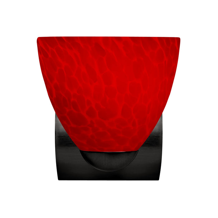 Besa 1WZ-7572RC-BK One Light Wall Sconce, Black