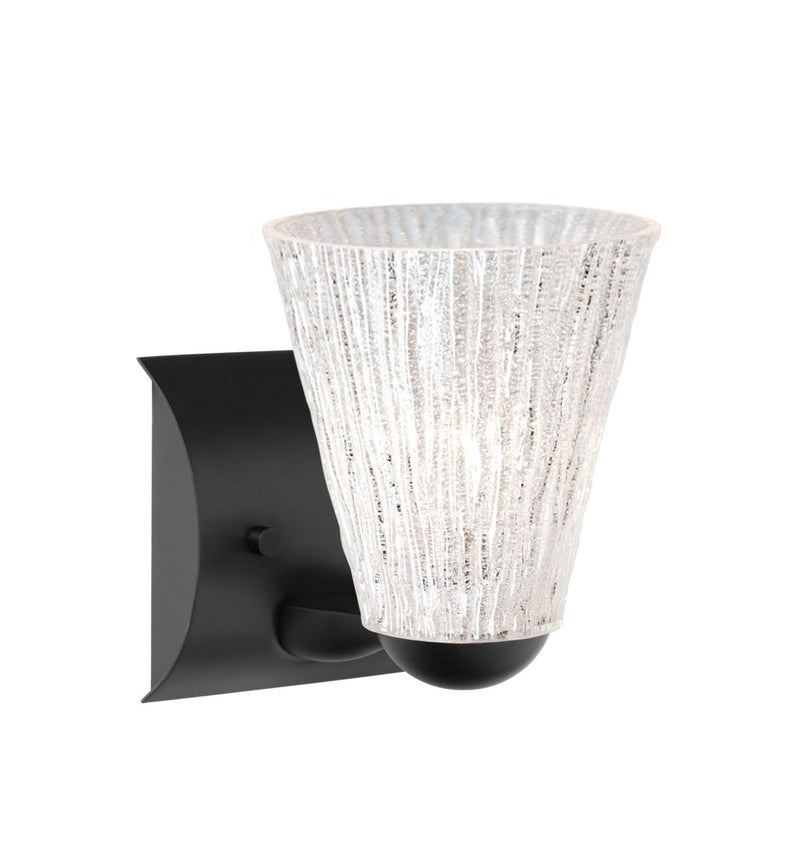 Besa 1WZ-NICO5GL-BK One Light Wall Sconce, Black