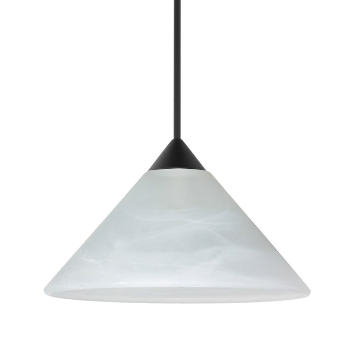 Besa 1XC-117652-LED-BK LED Pendant, Black