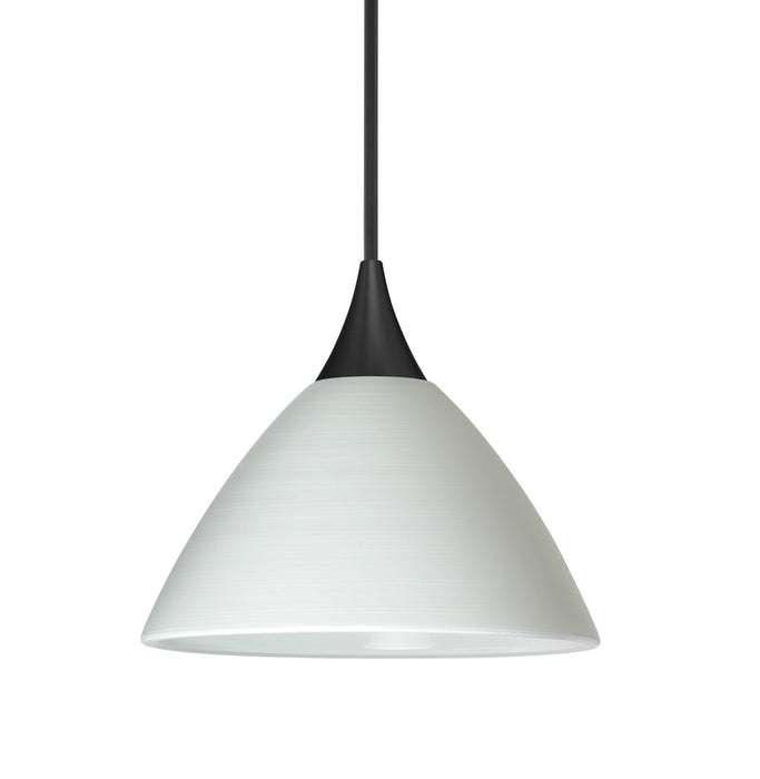 Besa 1XC-1743KR-BK One Light Pendant, Black