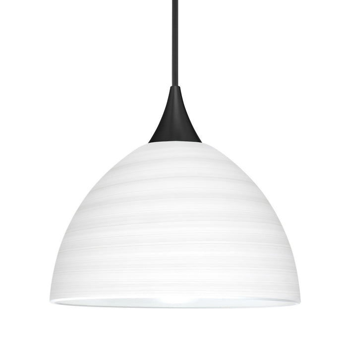 Besa 1XC-4679KR-BK One Light Pendant, Black