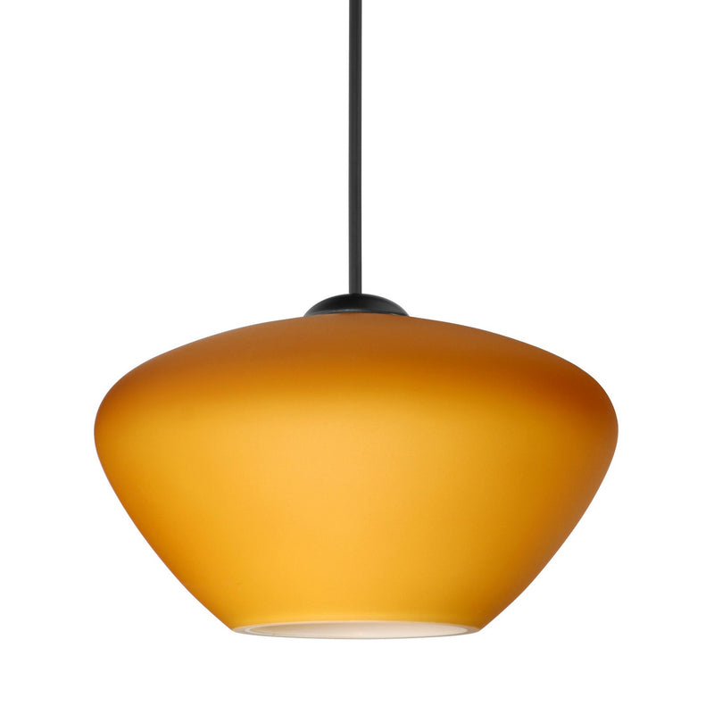 Besa 1XC-541080-BK One Light Pendant, Black
