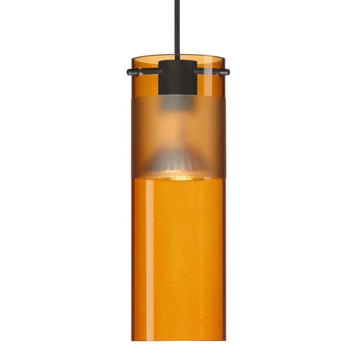 Besa 1XC-6527EG-BK One Light Pendant, Black