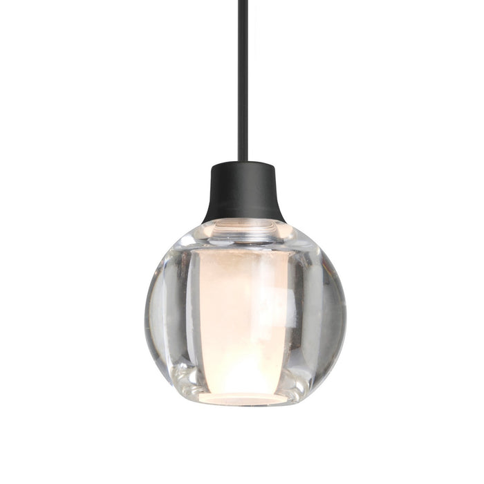 Besa 1XC-BOCA3CL-BK One Light Pendant, Black