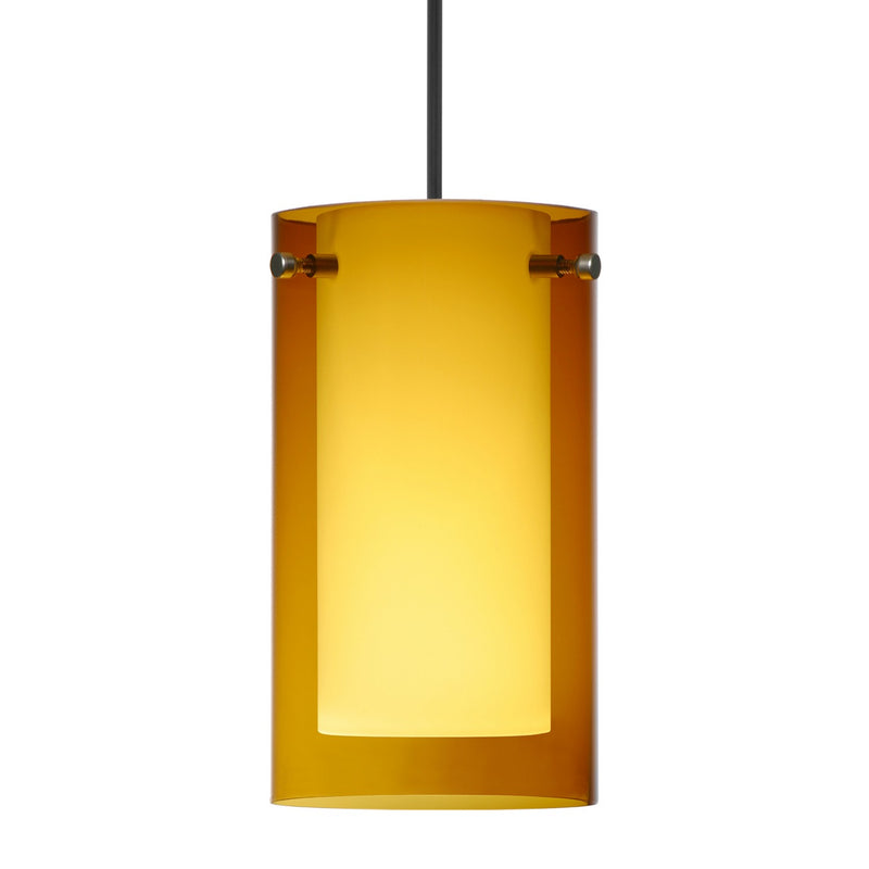 Besa 1XC-G44007-LED-BK LED Pendant, Black