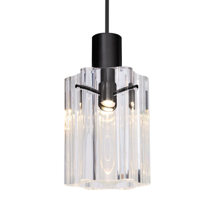 Besa 1XC-ICE4CL-BK One Light Pendant, Black