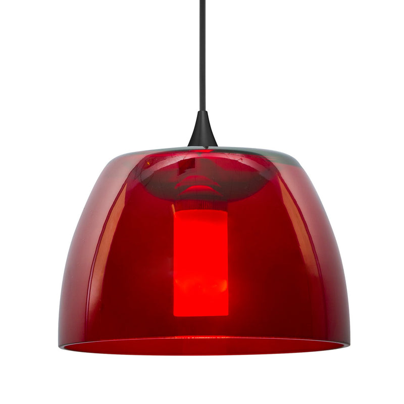 Besa 1XC-SPURRD-BK One Light Pendant, Black