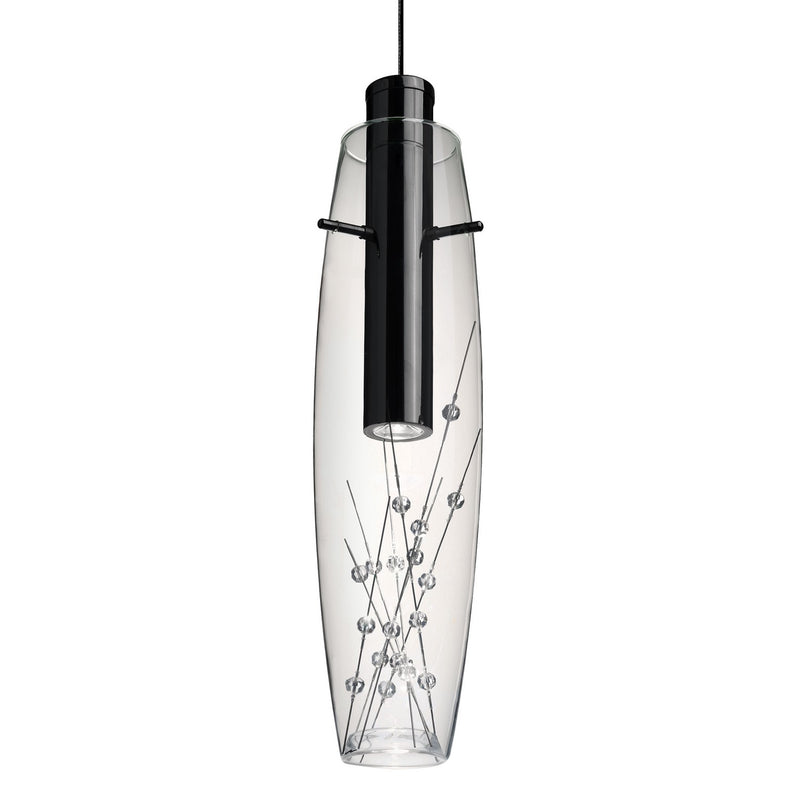 Besa 1XT-1688WW-LED-BK LED Pendant, Black