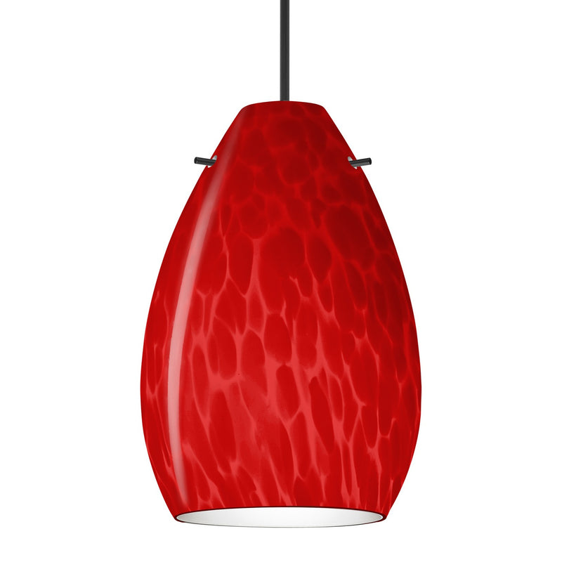 Besa 1XT-1713RC-BK One Light Pendant, Black