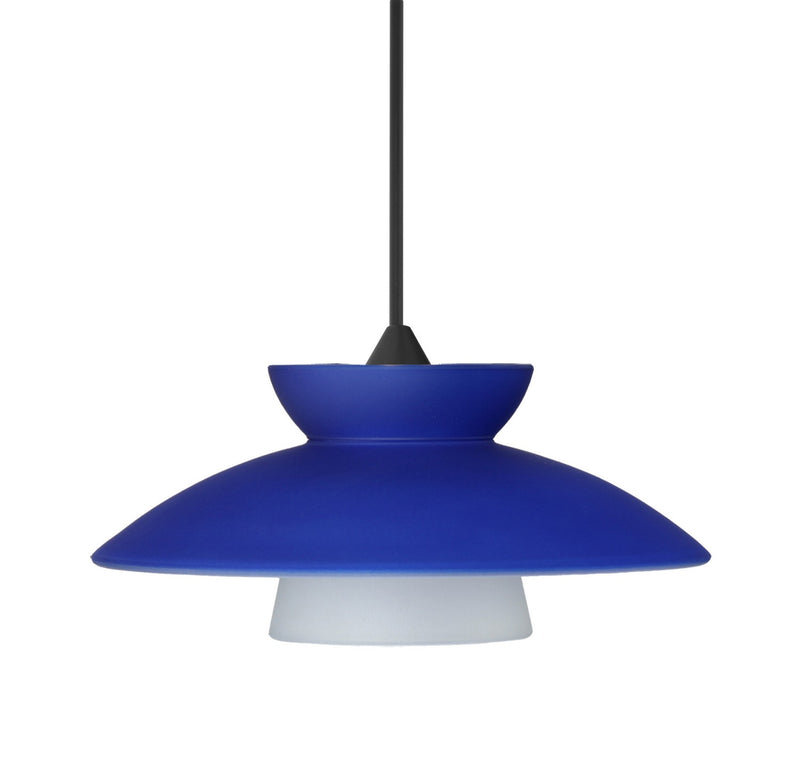 Besa 1XT-271823-BK One Light Pendant, Black