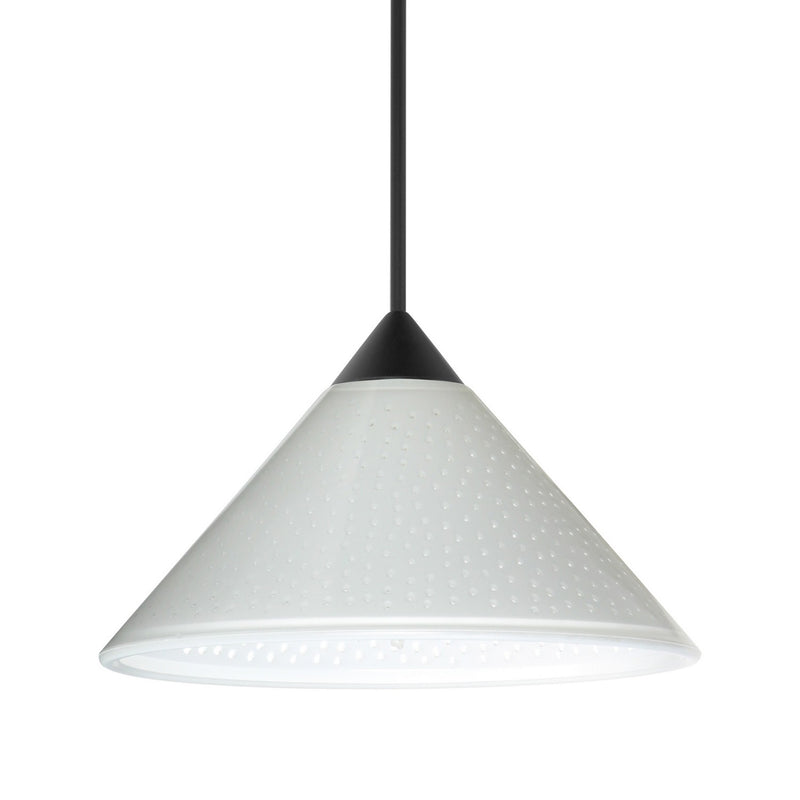 Besa 1XT-282453-BK One Light Pendant, Black