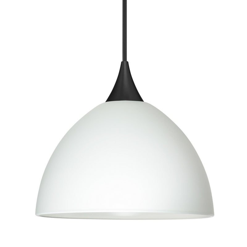 Besa 1XT-467907-BK One Light Pendant, Black