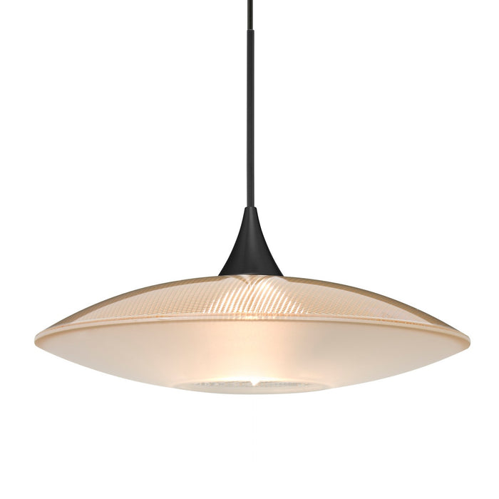 Besa 1XT-6294GD-BK One Light Pendant, Black