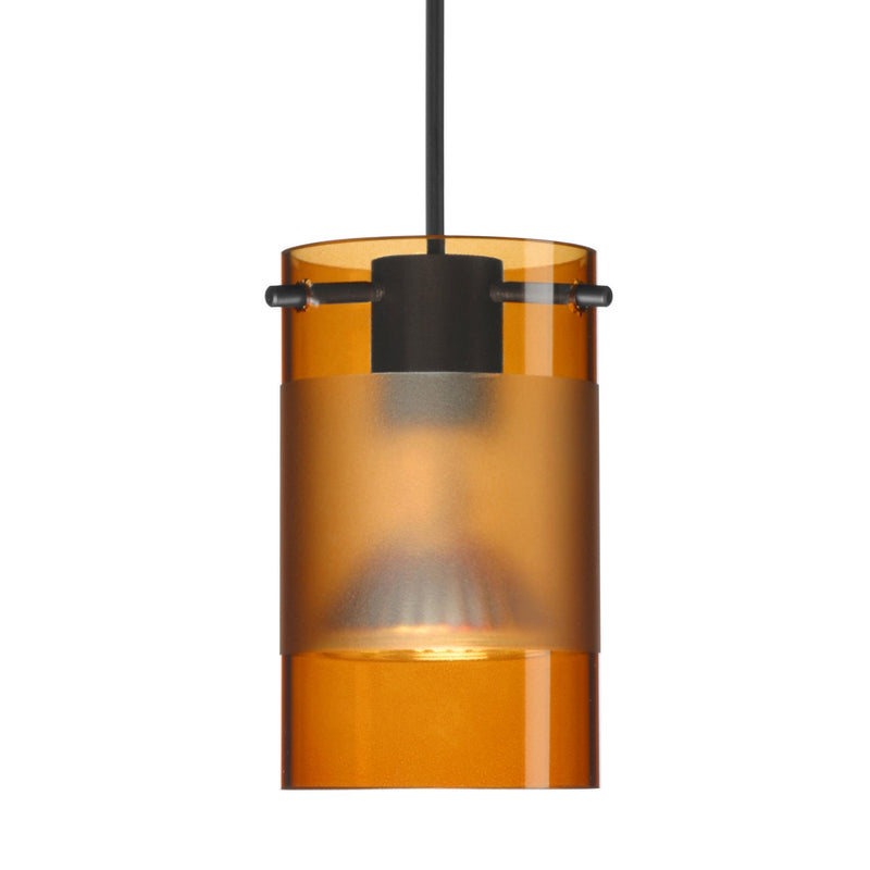 Besa 1XT-6524EG-BK One Light Pendant, Black