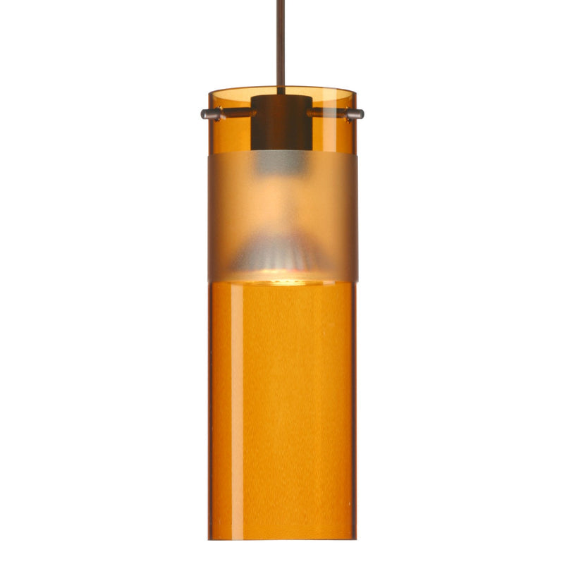Besa 1XT-6527EG-BR One Light Pendant, Bronze