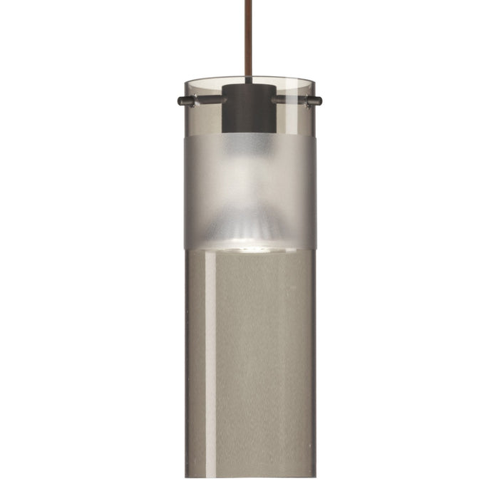 Besa 1XT-6527ES-BR One Light Pendant, Bronze