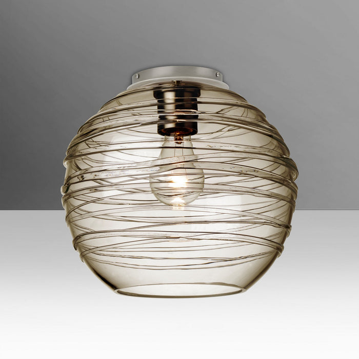 Besa 462702C-EDIL-SN Ceiling Mount, Satin Nickel