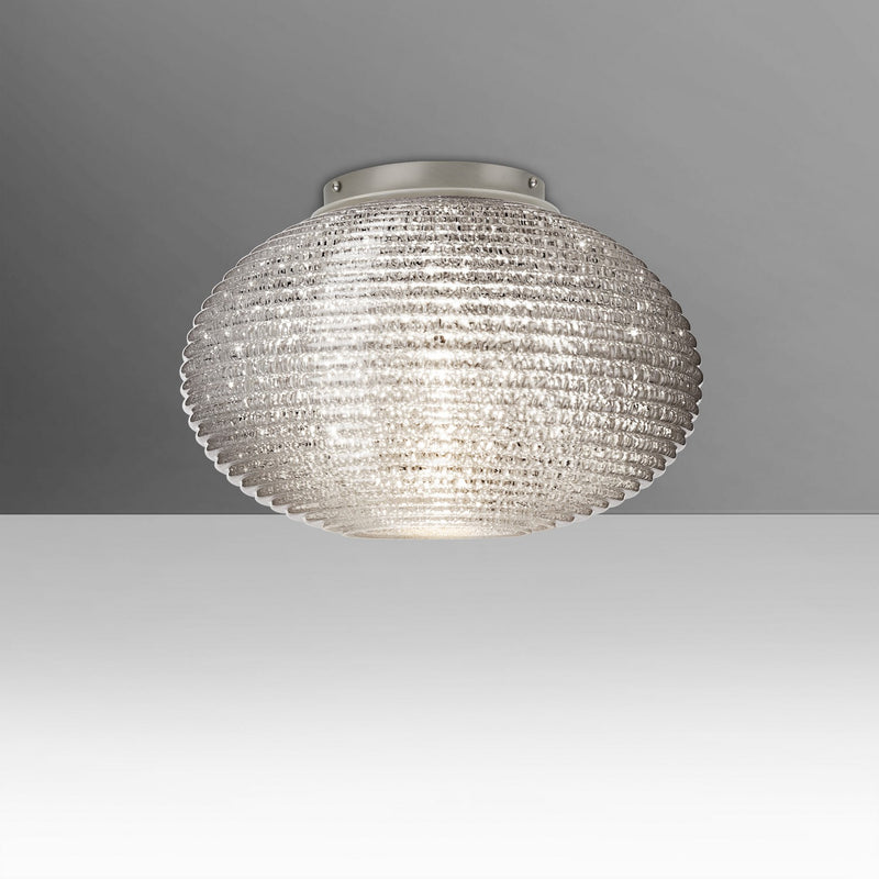 Besa 4912GLC-LED-SN Ceiling Mount, Satin Nickel
