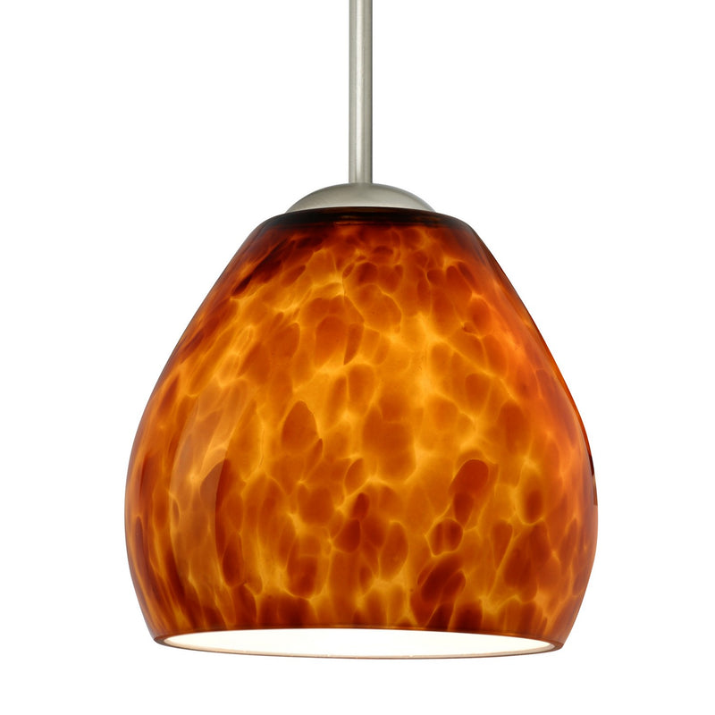 Besa B-412218-MED-SN Pendant, Satin Nickel
