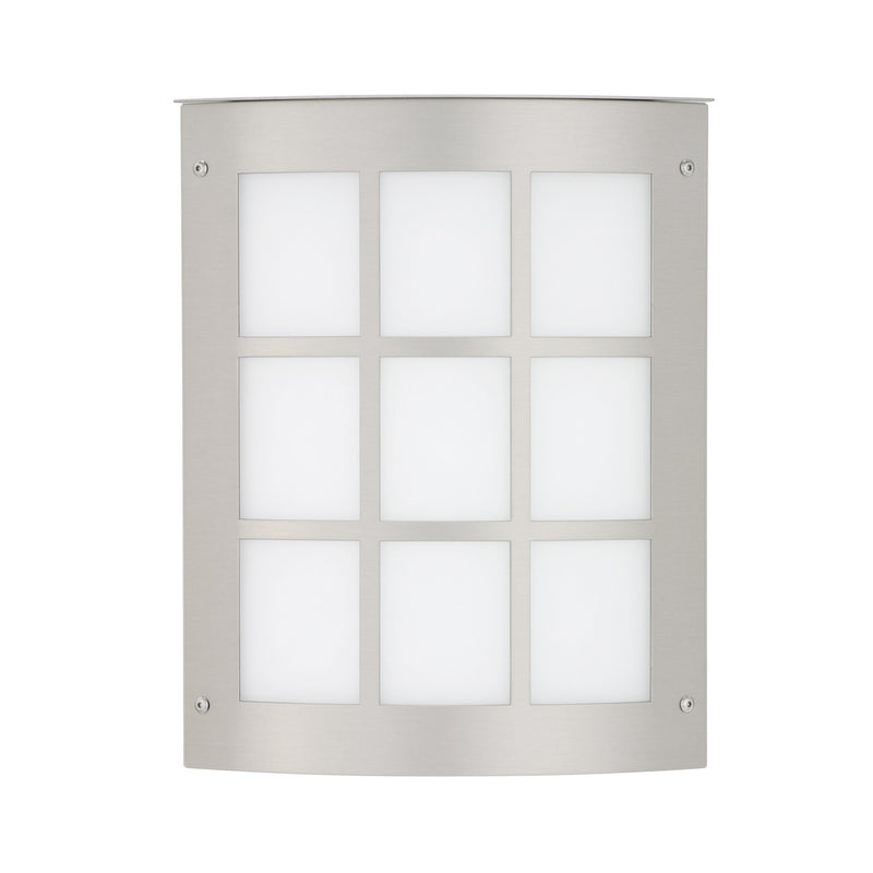 Besa MOTO13GR-WA-SL Outdoor Lantern, Brushed Aluminum