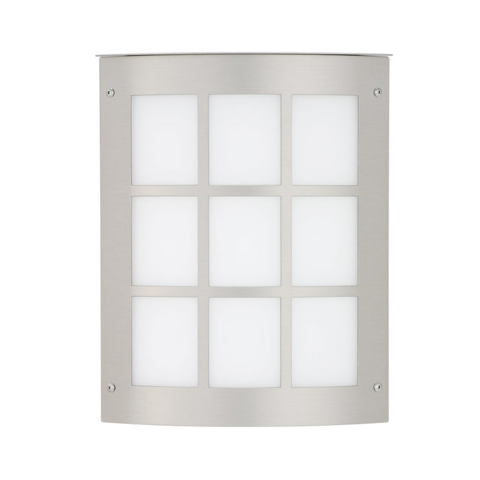 Besa MOTO8GR-WA-SL Outdoor Lantern, Brushed Aluminum