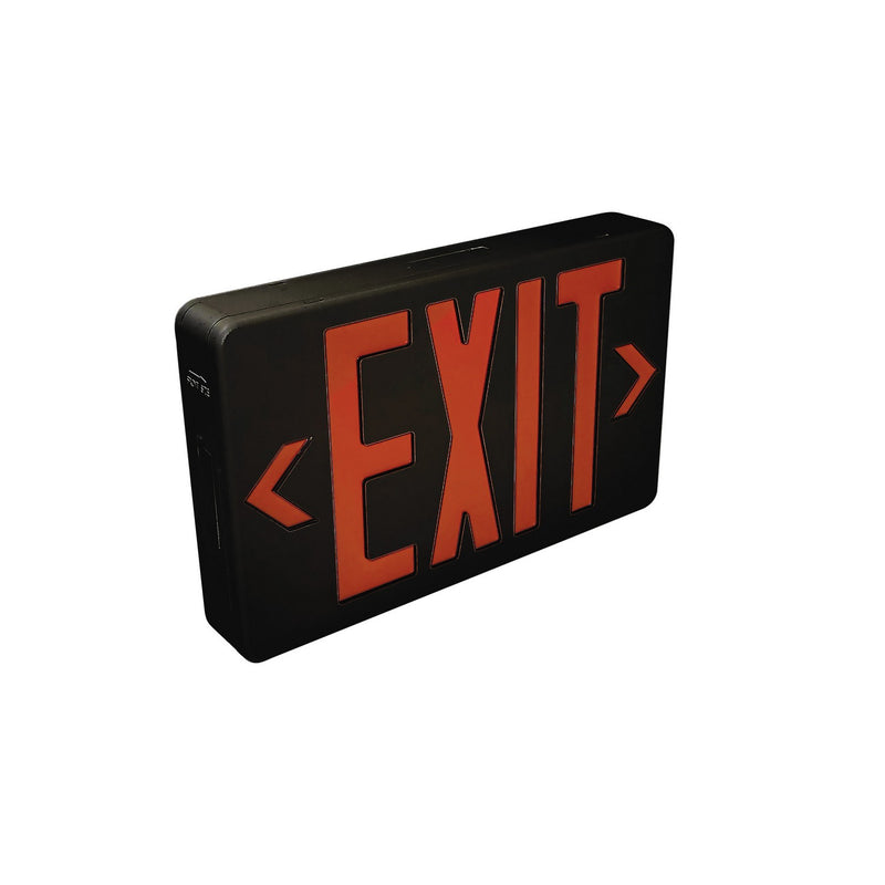 Nora Lighting NX-603D-LED/B LED Exit Sign, Black