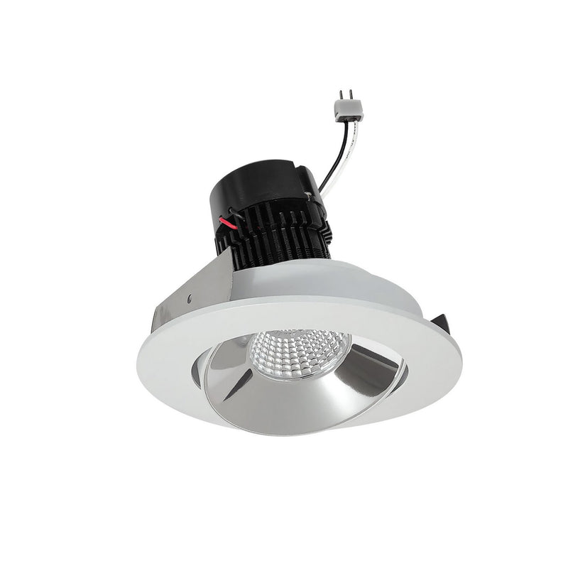 Nora Lighting NPRLV-4RCCDXCMPW LED Retrofit, Clear / Matte Powder White