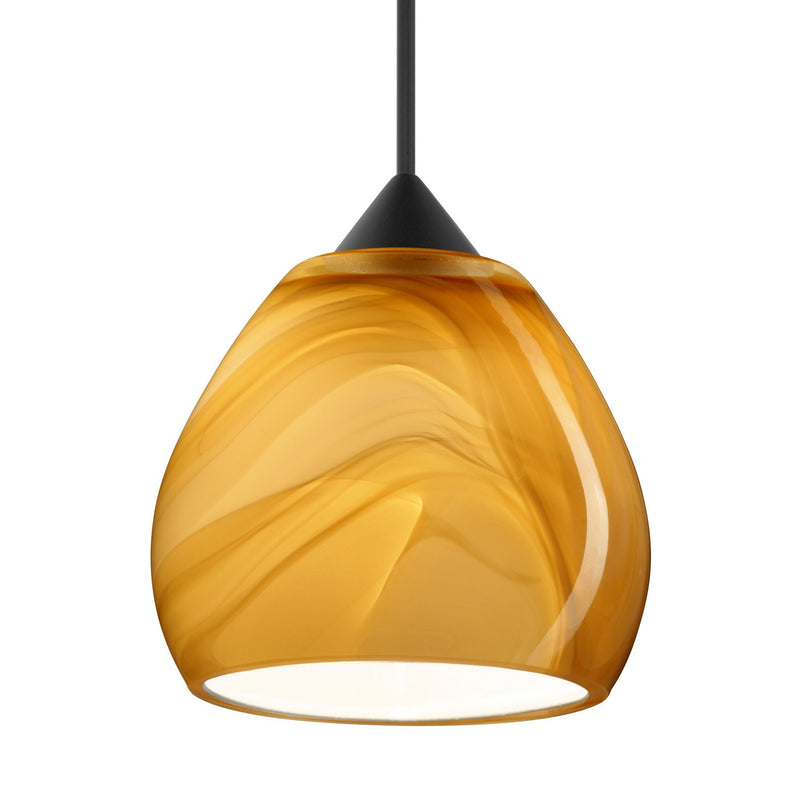 Besa XP-5605HN-LED-BK Pendant, Black