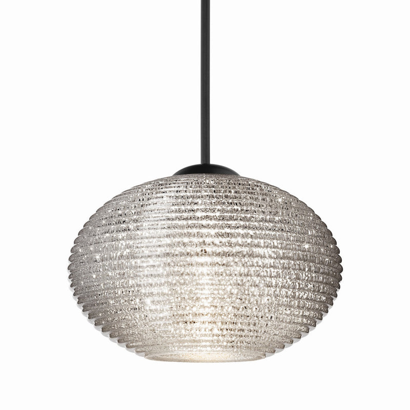 Besa XP-5612GL-LED-BK Pendant, Black