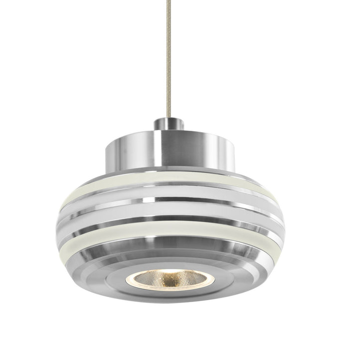 Besa XP-FLOW00-CLFR-LED-SN Pendant, Satin Nickel