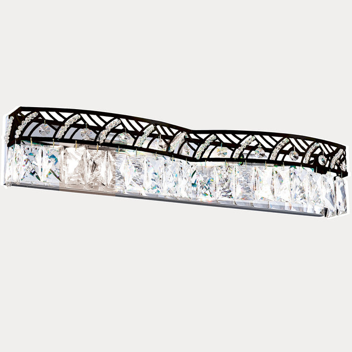 James R. Moder 96784SB22 Four Light Vanity, Black