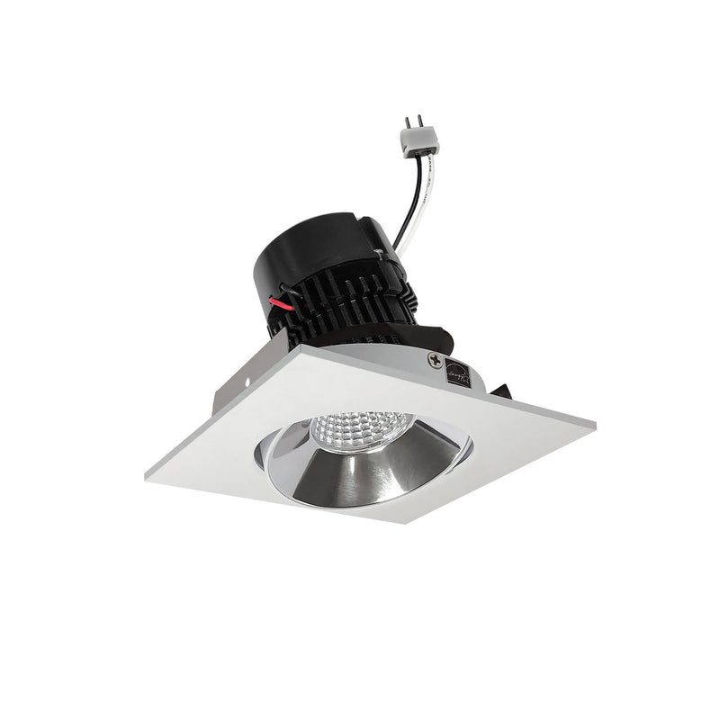 Nora Lighting NPRLV-4SC40XCMPW LED Cone Retrofit, Clear / Matte Powder White