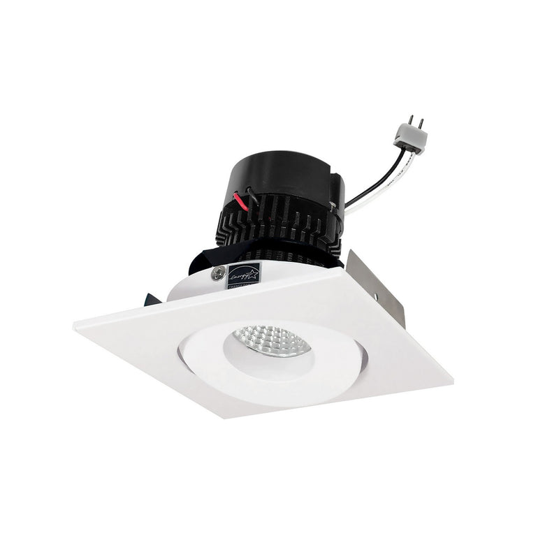 Nora Lighting NPRLV-4SG27XMPW LED Gimbal Retrofit, Matte Powder White