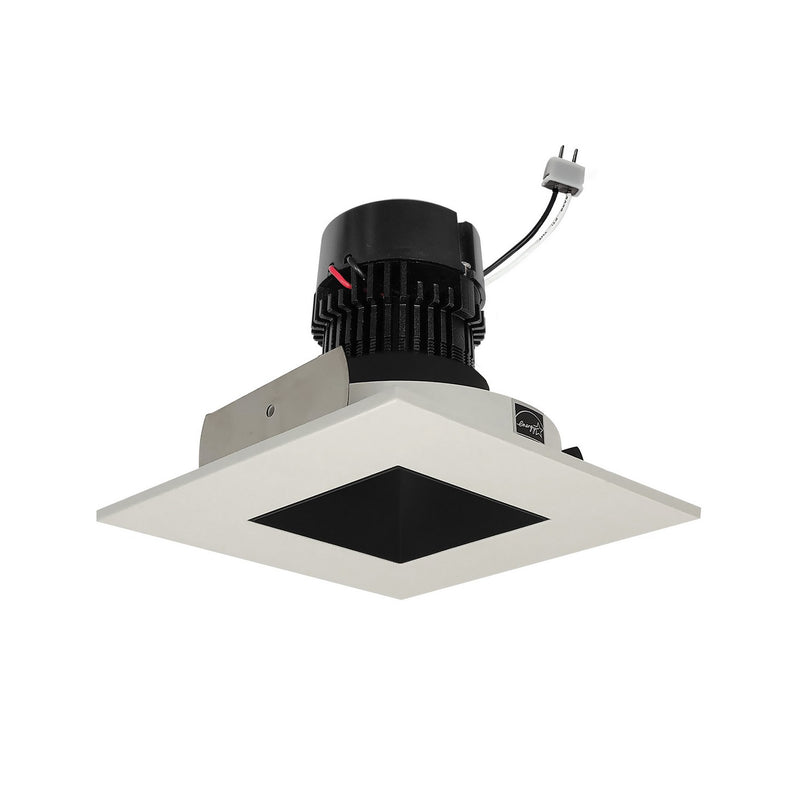 Nora Lighting NPRLV-4SNDSQ27XBW LED Retrofit Reflector, Black / White