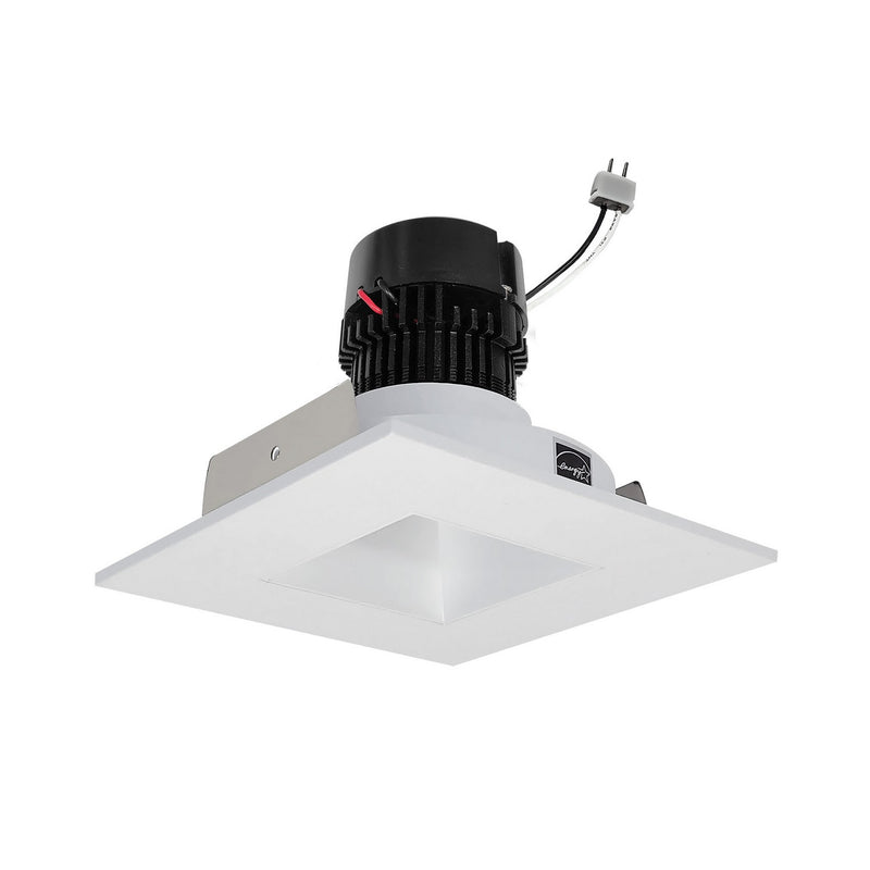 Nora Lighting NPRLV-4SNDSQ40XMPW LED Retrofit Reflector, Matte Powder White