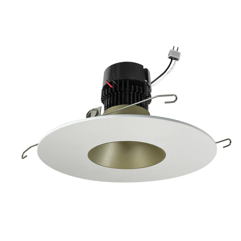 Nora Lighting NPRLV-56RNDC30XCHMPW LED Retrofit Reflector, Champagne Haze / Matte Powder White