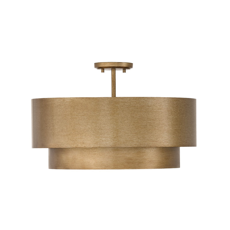 Capital Lighting 339041ML Four Light Pendant, Mystic Luster