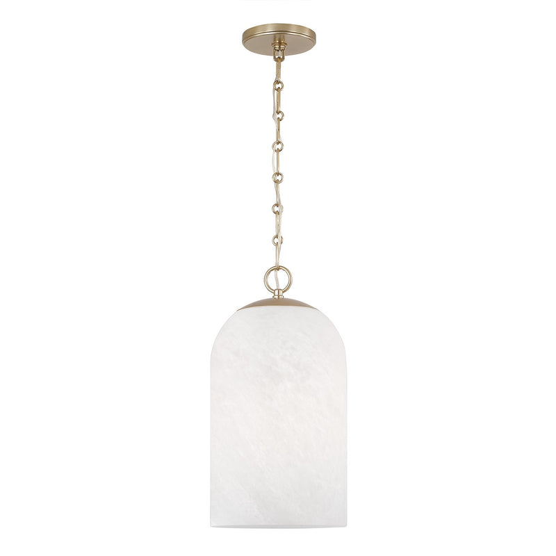 Capital Lighting 355811MA-553 One Light Pendant, Matte Brass