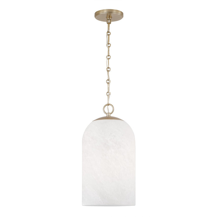 Capital Lighting 355811MA-553 One Light Pendant, Matte Brass