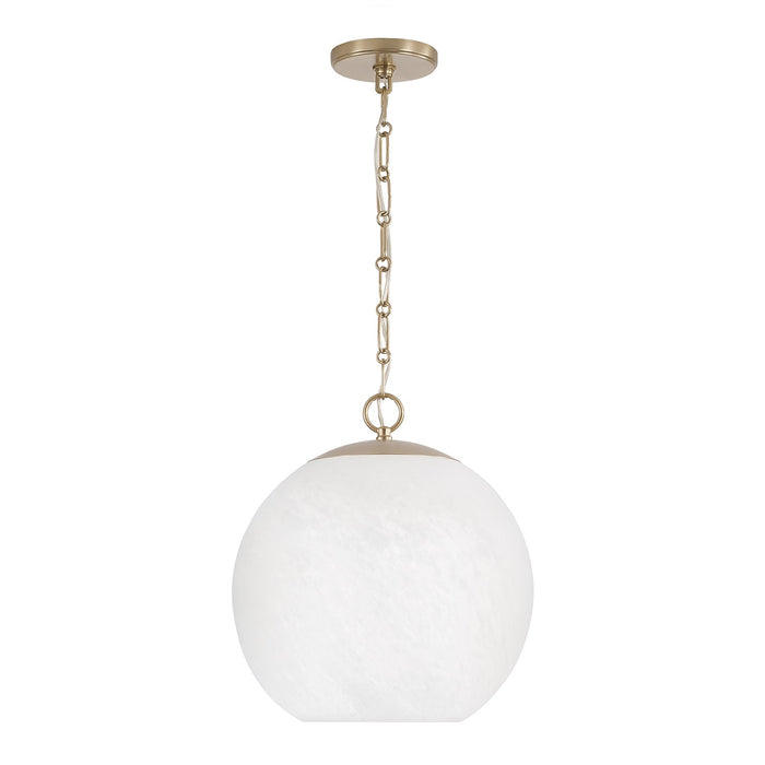 Capital Lighting 355812MA-551 One Light Pendant, Matte Brass