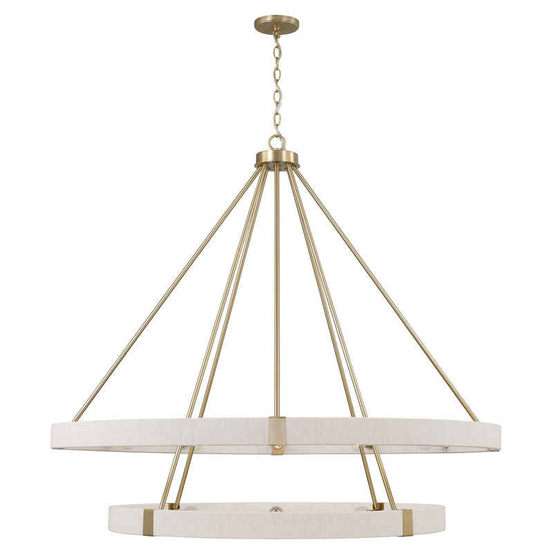 Capital Lighting 449802MA 20 Light Chandelier, Matte Brass