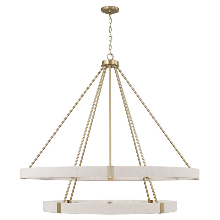 Capital Lighting 449802MA 20 Light Chandelier, Matte Brass