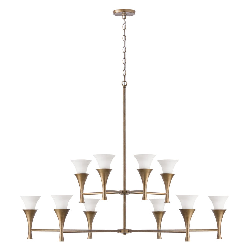 Capital Lighting 455701ML Ten Light Chandelier, Mystic Luster