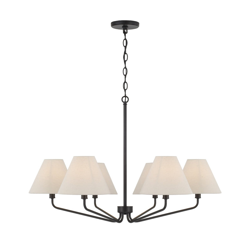 Capital Lighting 456661ES-713 Six Light Chandelier, Espresso