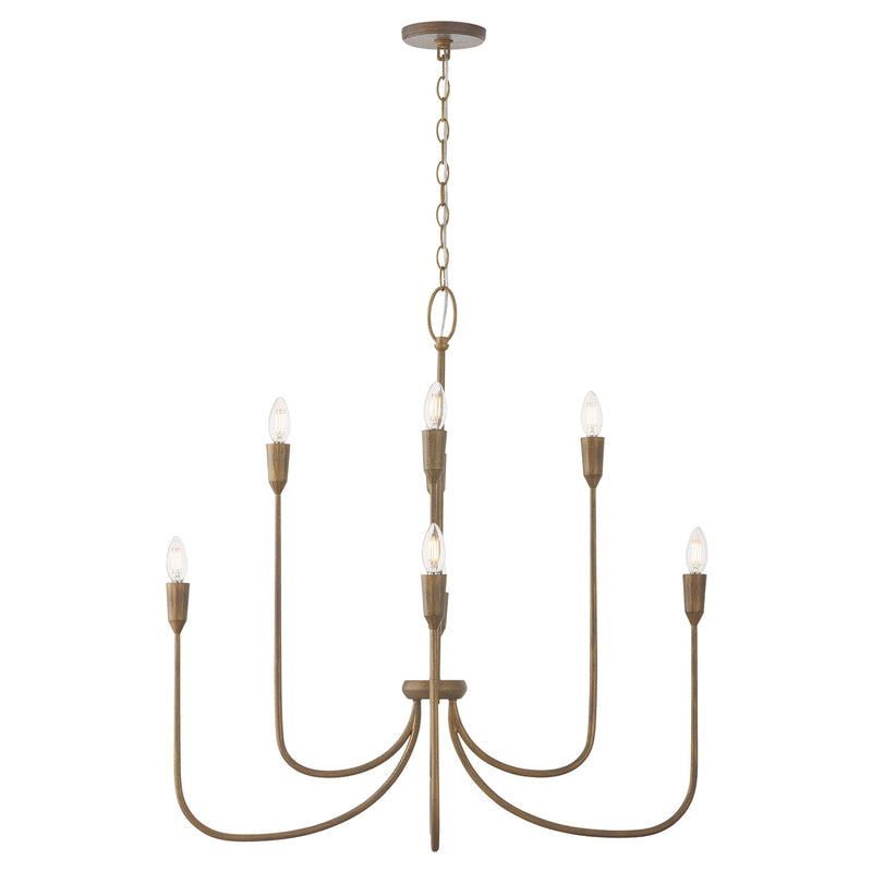 Capital Lighting 456881MZ Eight Light Chandelier, Mystic Bronze