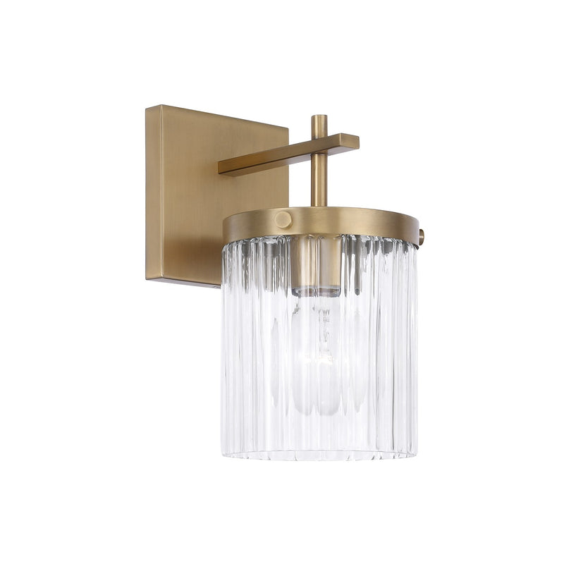 Capital Lighting 656211AD-555 One Light Wall Sconce, Aged Brass