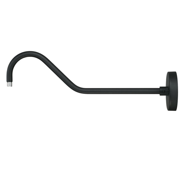 Capital Lighting 936309BK Outdoor Goose Neck Wall Mount, Black