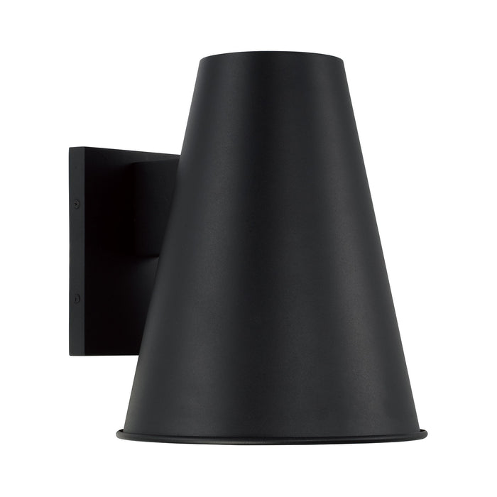 Capital Lighting 955112BK One Light Outdoor Wall Lantern, Black