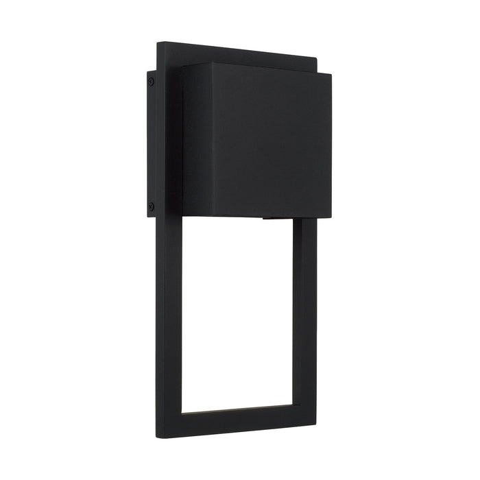 Capital Lighting 956011BK-GL One Light Outdoor Wall Lantern, Oiled Bronze